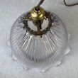 画像3: VINTAGE ANTIQUE HOLOPHANE LAMP ヴィンテージ アンティーク ホロフェーンランプ 天井照明 シーリングランプ / ライト ガラスシェード 店舗什器 アメリカ (1) (3)