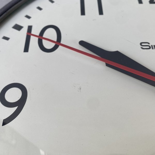 画像9: VINTAGE ANTIQUE WALL CLOCK SIMPLEX ヴィンテージ アンティーク ウォールクロック 壁掛け時計 シンプレックス / スクールクロック アイアン 鉄 丸型 店舗什器 アメリカ (9)