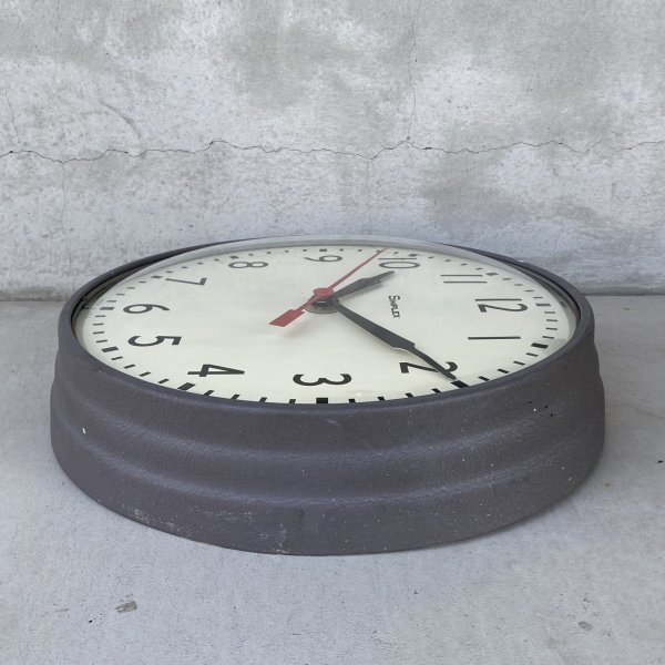 画像6: VINTAGE ANTIQUE WALL CLOCK SIMPLEX ヴィンテージ アンティーク ウォールクロック 壁掛け時計 シンプレックス / スクールクロック アイアン 鉄 丸型 店舗什器 アメリカ (6)