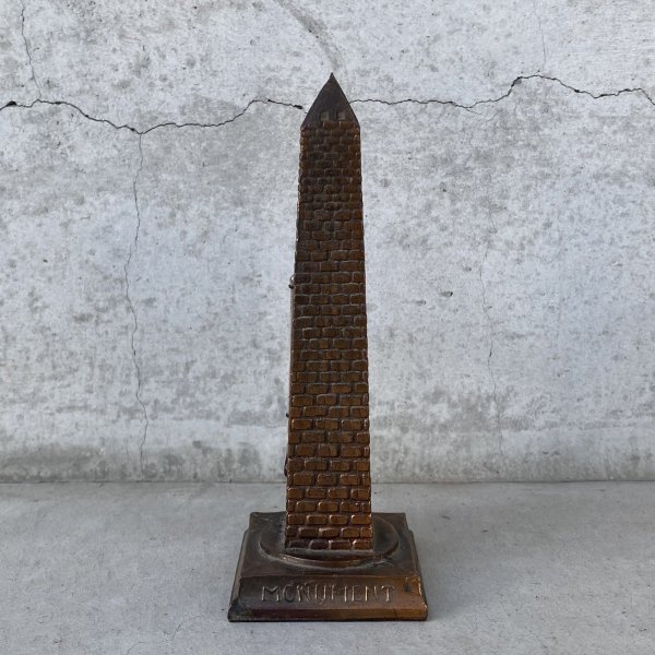 画像4: VINTAGE ANTIQUE WASHINGTON MONUMENT THERMOMETER JAPANNED ヴィンテージ アンティーク ワシントン モニュメント 温度計 ジャパンカラー / コレクタブル オブジェ ディスプレイ 記念塔 置物 アメリカ (2) (4)