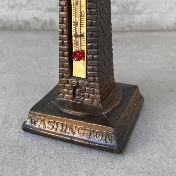 画像7: VINTAGE ANTIQUE WASHINGTON MONUMENT THERMOMETER JAPANNED ヴィンテージ アンティーク ワシントン モニュメント 温度計 ジャパンカラー / コレクタブル オブジェ ディスプレイ 記念塔 置物 アメリカ (3) (7)