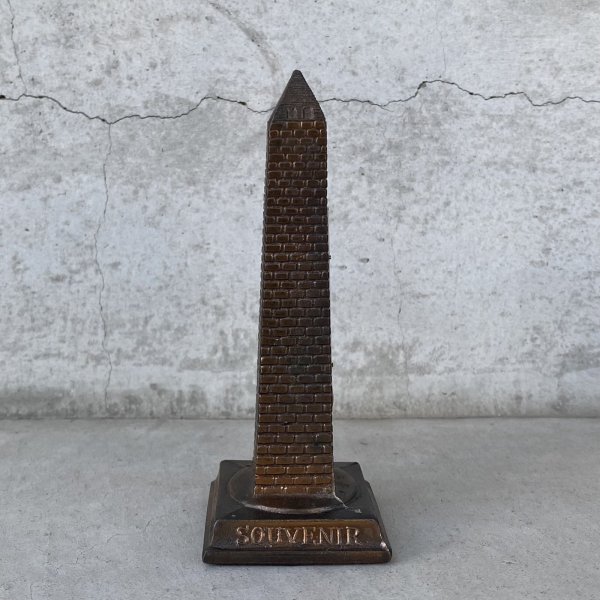 画像3: VINTAGE ANTIQUE WASHINGTON MONUMENT THERMOMETER JAPANNED ヴィンテージ アンティーク ワシントン モニュメント 温度計 ジャパンカラー / コレクタブル オブジェ ディスプレイ 記念塔 置物 アメリカ (3) (3)