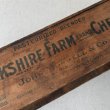 画像9: VINTAGE ANTIQUE WOOD CRATE WOODEN BOX YORKSHIRE FARM CHEESE ヴィンテージ アンティーク ウッドボックス 木箱 チーズ / コレクタブル 収納 ケース 店舗什器 アメリカ USA  (9)