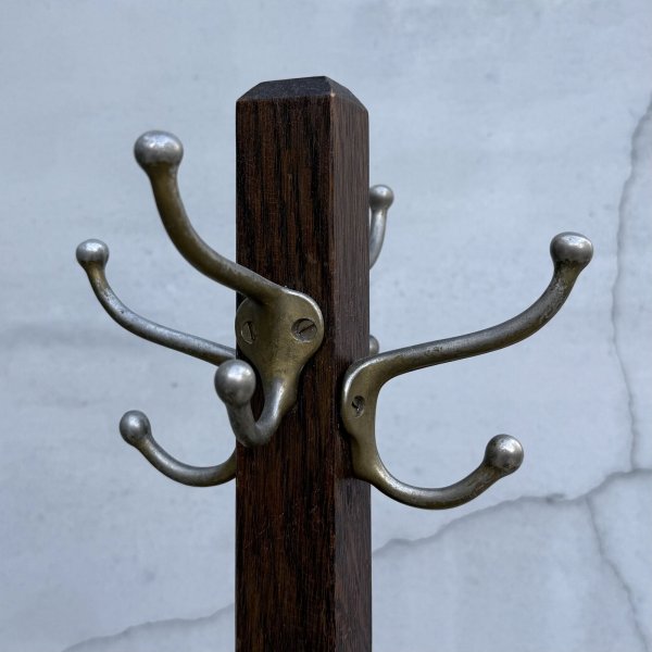 画像4: VINTAGE ANTIQUE COAT RACK ヴィンテージ アンティーク コートラック コートハンガー ハンガーラック / ディスプレイ ウッド 木製 家具 店舗 什器 アメリカ (4)