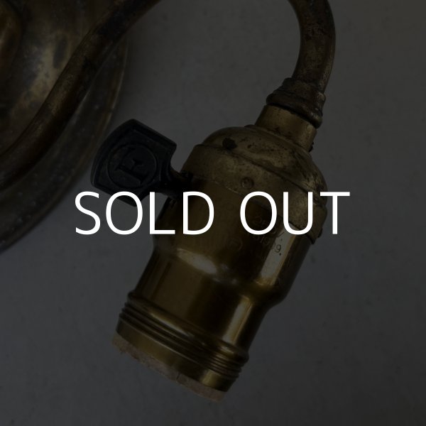 画像5: VINTAGE ANTIQUE LAMP LIGHT WALL LAMP ヴィンテージ アンティーク ライト ウォールランプ 壁付け照明 ブラケットランプ 2灯 / ランプ ブラス 真鍮 E26 店舗什器 アメリカ USA (3) (5)