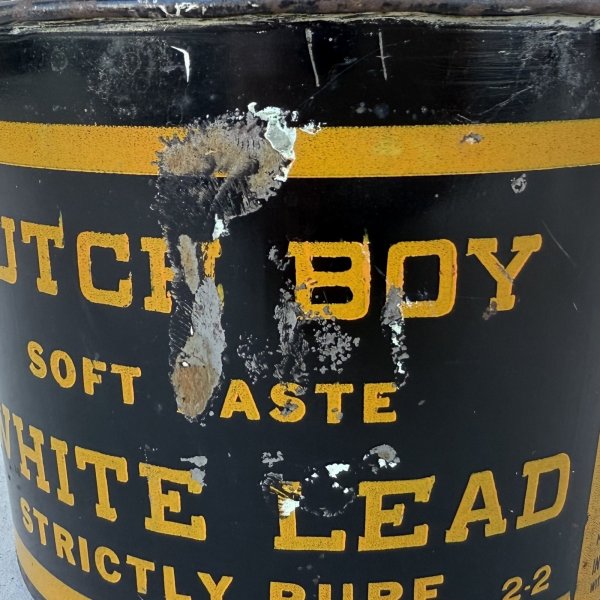画像9: VINTAGE ANTIQUE DUTCH BOY ヴィンテージ アンティーク ダッチボーイ TIN缶 ペイント缶 オイル缶  バケツ / コレクタブル  アドバタイジング キャラクター 企業物 アメリカ (9)