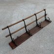 画像2: VINTAGE ANTIQUE COAT HAT RACK ヴィンテージ アンティーク コートラック ハットラック ウォールハンガー / ウォールインテリア 木製 アイアン 店舗什器 アメリカ (2) (2)