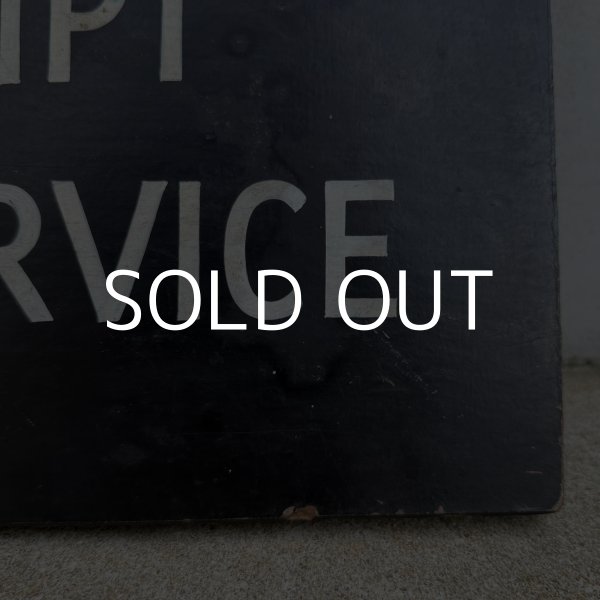 画像4: VINTAGE ANTIQUE SIGNBOARD WOOD ヴィンテージ アンティーク サインボード 看板 / ウォールインテリア ガレージ アドバタイジング コレクタブル ウッド 木製 ブラック 黒色 店舗什器 アメリカ (4)