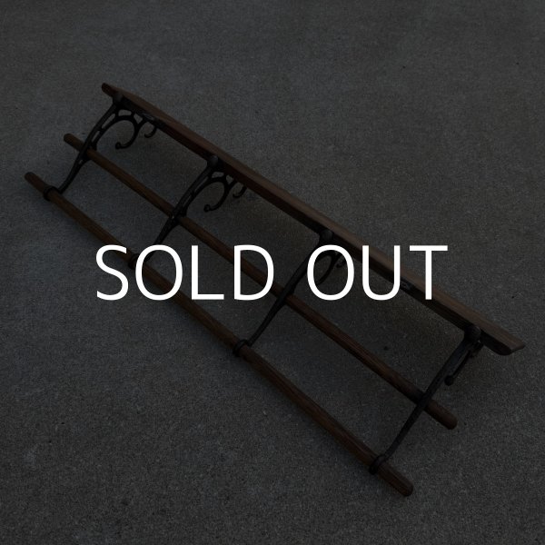 画像4: VINTAGE ANTIQUE COAT HAT RACK ヴィンテージ アンティーク コートラック ハットラック ウォールハンガー / ウォールインテリア 木製 アイアン 店舗什器 アメリカ (2) (4)