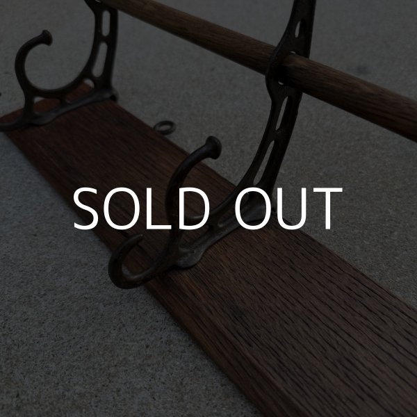 画像6: VINTAGE ANTIQUE COAT HAT RACK ヴィンテージ アンティーク コートラック ハットラック ウォールハンガー / ウォールインテリア 木製 アイアン 店舗什器 アメリカ (2) (6)