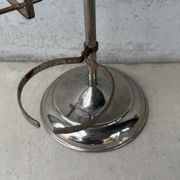 画像9: VINTAGE ANTIQUE SHAVING MIRROR ヴィンテージ アンティーク スタンドミラー 鏡 / 卓上ミラー シェービングミラー ラウンド インテリア 丸型 化粧 店舗什器 アメリカ USA  (9)