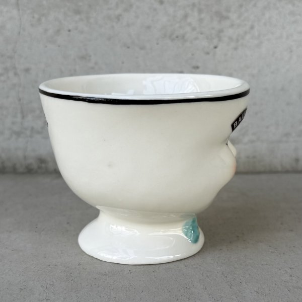 画像3: VINTAGE ANTIQUE BAILEYS SUGAR POT ヴィンテージ アンティーク ベイリーズ フェイスカップ シュガーポット / コレクタブル オブジェ ティーカップ マグカップ ノベルティ 陶器 食器 雑貨 (1) (3)