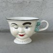 画像1: VINTAGE ANTIQUE BAILEYS CUP ヴィンテージ アンティーク ベイリーズ フェイスカップ / コレクタブル オブジェ ティーカップ マグカップ ノベルティ 女の子 陶器 食器 雑貨 (6) (1)