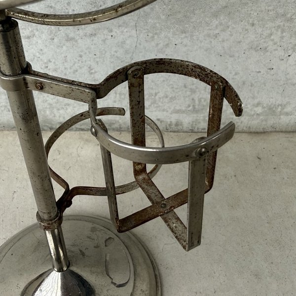 画像8: VINTAGE ANTIQUE SHAVING MIRROR ヴィンテージ アンティーク スタンドミラー 鏡 / 卓上ミラー シェービングミラー ラウンド インテリア 丸型 化粧 店舗什器 アメリカ USA  (8)