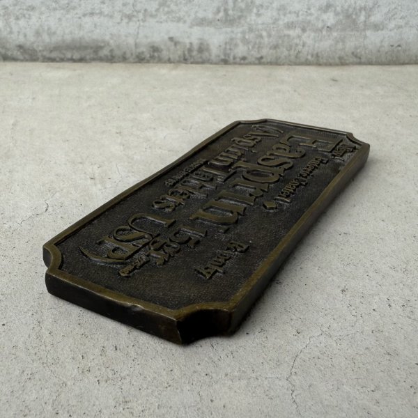 画像5: VINTAGE ANTIQUE EASPRIN DRUG BORD ヴィンテージ アンティーク アスピリン 看板 / コレクタブル アドバタイジング ディスプレイ ペーパーウェイト プレート ドラッグ 薬 企業物 ブラス 真鍮 置物 アメリカ (5)