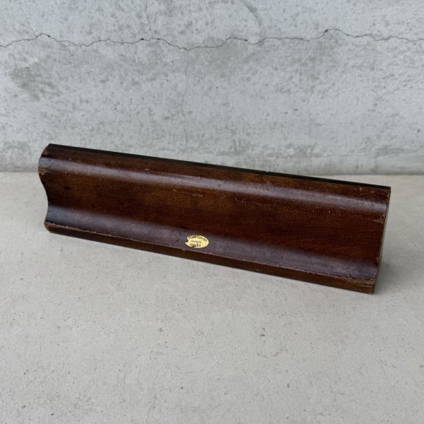 画像3: VINTAGE ANTIQUE CLERK ON DUTY SIGN PLATE ヴィンテージ アンティーク サインプレート サインボード 看板 / インテリア ネームプレート 木製 真鍮 デスク オフィス 店舗什器 アメリカ (3)