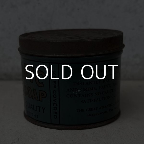 画像4: VINTAGE ANTIQUE PACIFIC HAND SOAP TIN CAN ヴィンテージ アンティーク ティン 缶 / アドバタイジング ボックス 箱 小物入れ 筒型 収納 雑貨 企業物 アメリカ (4)