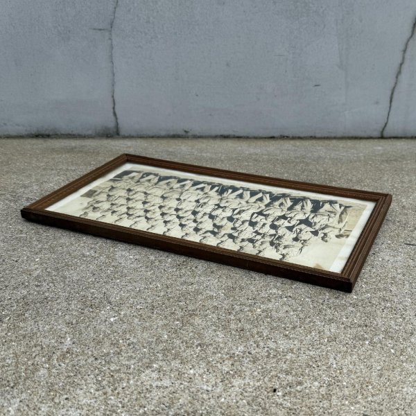 画像4: VINTAGE ANTIQUE  MILITARY PHOTOS U.S.ARMY ヴィンテージ アンティーク ミリタリーフォト 集合写真 / モノクロ ウォールインテリア コレクタブル フレーム 壁掛け 額装 木製 WW2 アメリカ (4)