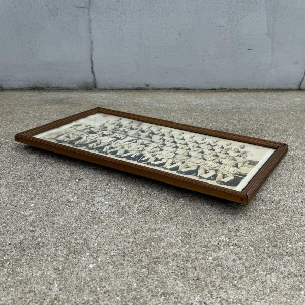 画像3: VINTAGE ANTIQUE  MILITARY PHOTOS U.S.ARMY ヴィンテージ アンティーク ミリタリーフォト 集合写真 / モノクロ ウォールインテリア コレクタブル フレーム 壁掛け 額装 木製 WW2 アメリカ (3)