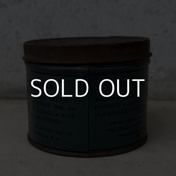 画像2: VINTAGE ANTIQUE PACIFIC HAND SOAP TIN CAN ヴィンテージ アンティーク ティン 缶 / アドバタイジング ボックス 箱 小物入れ 筒型 収納 雑貨 企業物 アメリカ (2)