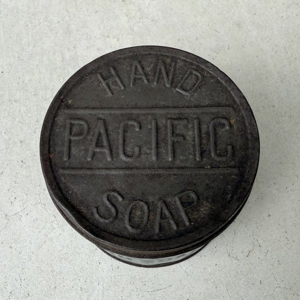 画像5: VINTAGE ANTIQUE PACIFIC HAND SOAP TIN CAN ヴィンテージ アンティーク ティン 缶 / アドバタイジング ボックス 箱 小物入れ 筒型 収納 雑貨 企業物 アメリカ (5)