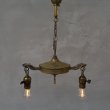 画像10: VINTAGE ANTIQUE LIGHT PERKINS ヴィンテージ アンティーク シャンデリア 吊り下げライト  天井照明 / 2灯 ライト ペンダントライト シーリングランプ E26 店舗什器 アメリカ USA (3) (10)