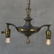 画像11: VINTAGE ANTIQUE LIGHT HUBBELL ヴィンテージ アンティーク シャンデリア 吊り下げライト  シーリングランプ 天井照明 / 2灯 ライト ペンダントライト E26 店舗什器 アメリカ USA (1) (11)