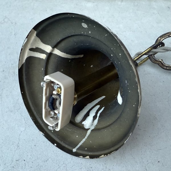 画像8: VINTAGE ANTIQUE LIGHT ヴィンテージ アンティーク シャンデリア 吊り下げライト  シーリングランプ 天井照明 / 3灯 ライト ペンダントライト E26 店舗什器 アメリカ USA (4) (8)