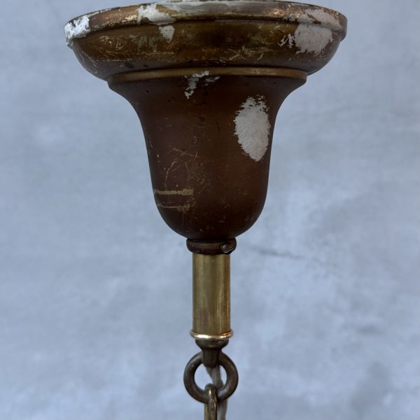 画像7: VINTAGE ANTIQUE LIGHT ヴィンテージ アンティーク シャンデリア 吊り下げライト  シーリングランプ 天井照明 / 3灯 ライト ペンダントライト E26 店舗什器 アメリカ USA (4) (7)
