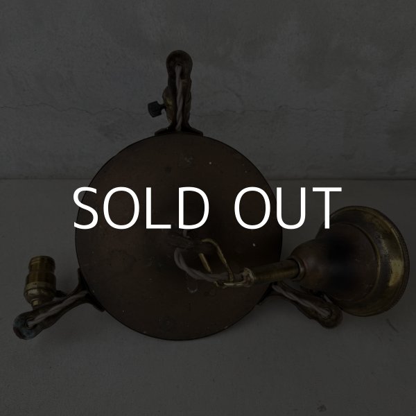 画像2: VINTAGE ANTIQUE LIGHT  ヴィンテージ アンティーク シャンデリア 吊り下げライト シーリングランプ 天井照明 / 3灯 ライト ペンダントライト 真鍮 E26 店舗什器 アメリカ USA (1) (2)