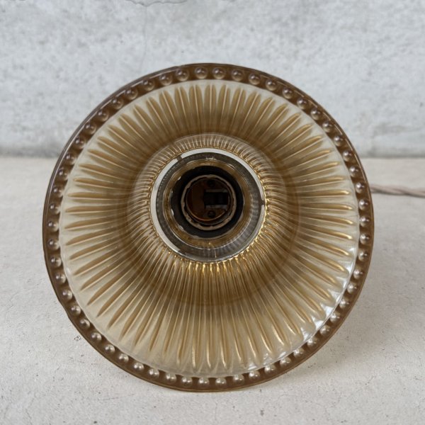 画像5: VINTAGE ANTIQUE LAMP ヴィンテージ アンティーク 吊り下げライト 天井照明 / ライト ペンダントライト ガラスシェード E26 店舗什器 アメリカ (2) (5)