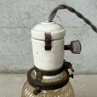 画像7: VINTAGE ANTIQUE LAMP ヴィンテージ アンティーク 吊り下げライト 天井照明 / ライト ペンダントライト ポーセリン ガラスシェード E26 店舗什器 アメリカ (3) (7)