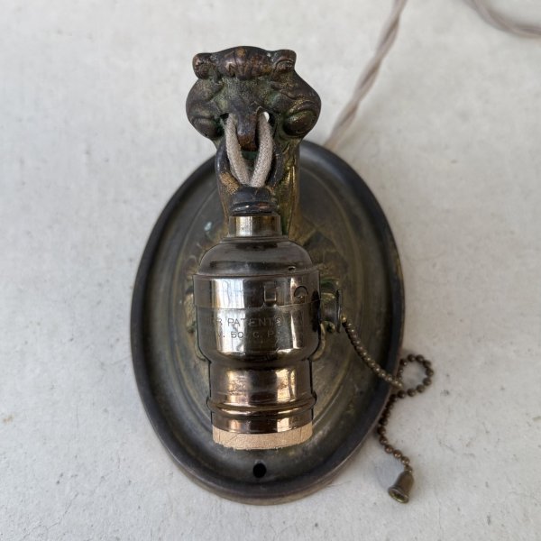 画像4: VINTAGE ANTIQUE LAMP LIGHT WALL LAMP ヴィンテージ アンティーク ライト ウォールランプ 壁付け照明 ブラケットランプ / ランプ 真鍮 E26 店舗什器 アメリカ USA (4) (4)