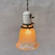 画像9: VINTAGE ANTIQUE LAMP ヴィンテージ アンティーク 吊り下げライト 天井照明 / ライト ペンダントライト ポーセリン ガラスシェード E26 店舗什器 アメリカ (3) (9)