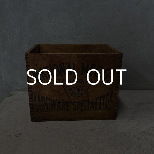 画像1: お客様専用 NATIONAL MFG.COM. ヴィンテージ アンティーク ウッドボックス (1)