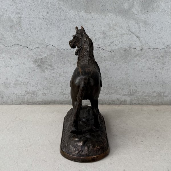 画像3: VINTAGE ANTIQUE JAPANNED WESATERN HORSE FIGURE ヴィンテージ アンティーク ジャパンド ジャパンドフィニッシュ 馬 ウエスタン ホース オブジェ / コレクタブル ジャパンカラー ディスプレイ 動物 アメリカ (2) (3)