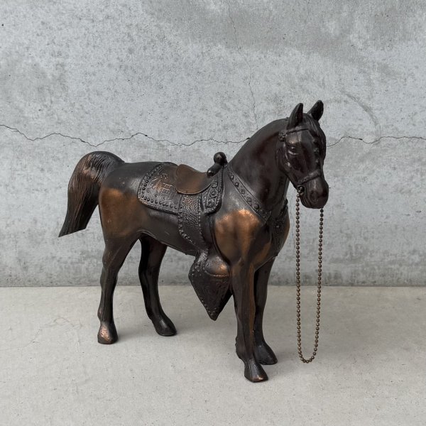 画像2: VINTAGE ANTIQUE JAPANNED WESATERN HORSE FMC FIGURE ヴィンテージ アンティーク ジャパンド ジャパンドフィニッシュ 馬 ウエスタン ホース オブジェ / コレクタブル ジャパンカラー ディスプレイ 動物 アメリカ (3) (2)