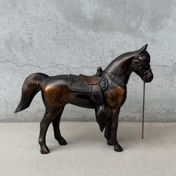 画像5: VINTAGE ANTIQUE JAPANNED WESATERN HORSE FMC FIGURE ヴィンテージ アンティーク ジャパンド ジャパンドフィニッシュ 馬 ウエスタン ホース オブジェ / コレクタブル ジャパンカラー ディスプレイ 動物 アメリカ (3) (5)