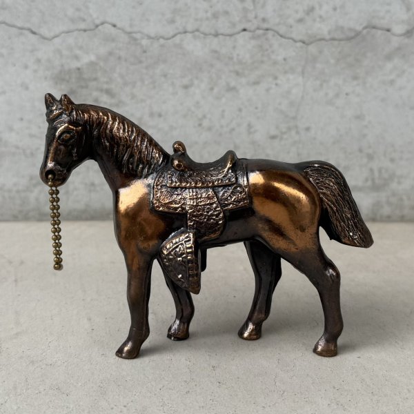 画像5: VINTAGE ANTIQUE JAPANNED WESATERN HORSE FIGURE ヴィンテージ アンティーク ジャパンド ジャパンフィニッシュ 馬 ウエスタン ホース オブジェ / コレクタブル ジャパンカラー ディスプレイ 動物 アメリカ (5) (5)