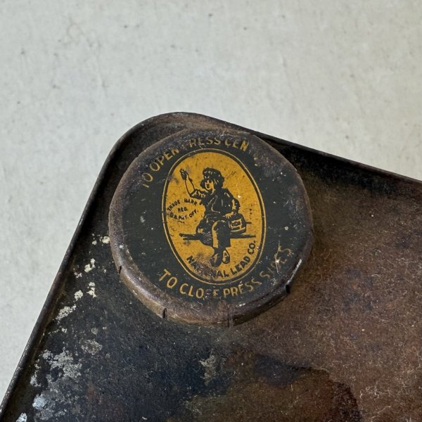 画像8: VINTAGE ANTIQUE DUTCH BOY ヴィンテージ アンティーク ダッチボーイ TIN缶 / コレクタブル アドバタイジング ガレージ オイル缶 オブジェ ディスプレイ 企業物 アメリカ  (4) (8)