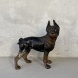 画像1: VINTAGE ANTIQUE BOSTON TERRIER DOOR STOPPER ヴィンテージ アンティーク ボストンテリア ドアストッパー / コレクタブル オブジェ キャストアイアン 鋳物 置物 犬 店舗什器 アメリカ (4) (1)
