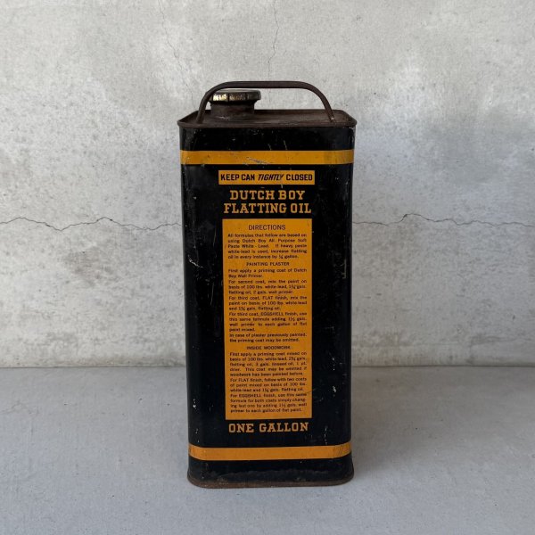 画像4: VINTAGE ANTIQUE DUTCH BOY ヴィンテージ アンティーク ダッチボーイ TIN缶 / コレクタブル アドバタイジング ガレージ オイル缶 オブジェ ディスプレイ 企業物 アメリカ  (4) (4)