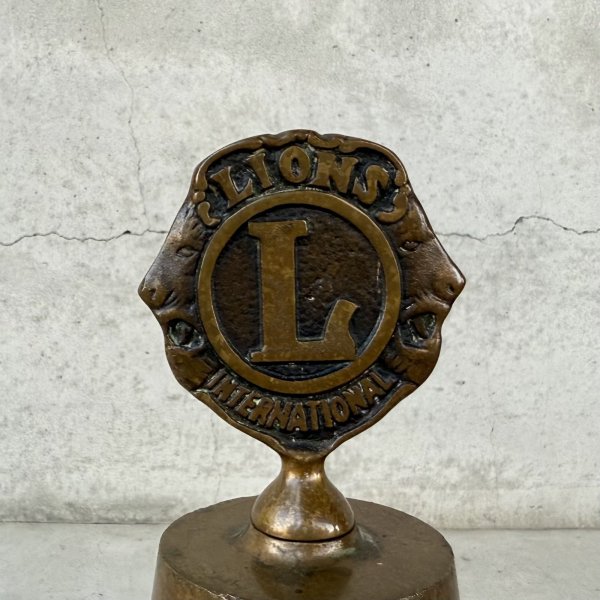 画像7: VINTAGE ANTIQUE LIONS CLUB BELL ヴィンテージ アンティーク ライオンズクラブ ベル 鐘 ゴング / コレクタブル ディスプレイ ペーパーウェイト インテリア  アメリカ (7)
