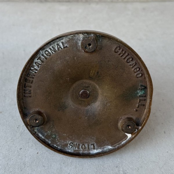 画像6: VINTAGE ANTIQUE LIONS CLUB BELL ヴィンテージ アンティーク ライオンズクラブ ベル 鐘 ゴング / コレクタブル ディスプレイ ペーパーウェイト インテリア  アメリカ (6)