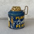 画像1: VINTAGE ANTIQUE PLANTERS MR PEANUT TIN CAN ヴィンテージ アンティーク ミスターピーナッツ ティン 缶 / コレクタブル アドバタイジング ボックス 箱 小物入れ 筒型  ナッツチョッパー 雑貨 企業物 アメリカ (1)