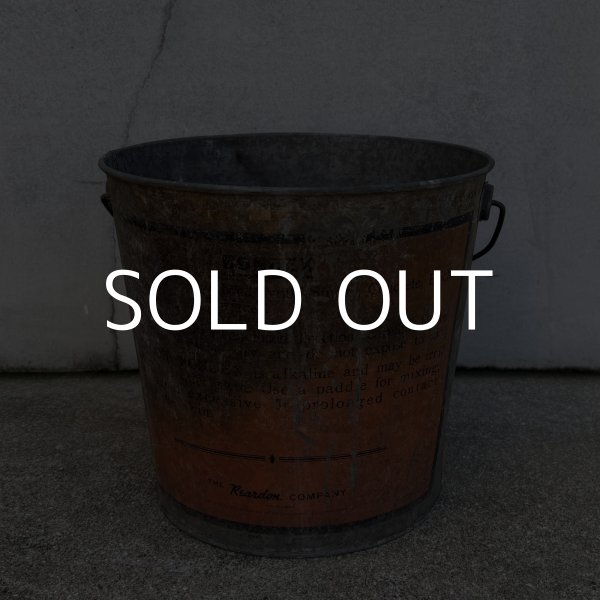 画像8: VINTAGE ANTIQUE BONDEX CEMENT PAINT BUCKET ヴィンテージ アンティーク セメントペイント バケツ / 缶 インダストリアル アドバタイジング ブリキ ディスプレイ 企業物 店舗什器 アメリカ (8)