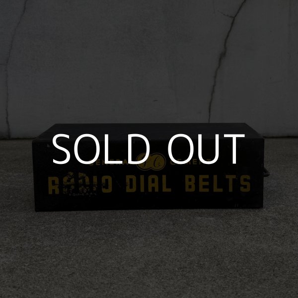 画像4: VINTAGE ANTIQUE GENERAL CEMENT BOX RADIO DIAL BELTS GC ヴィンテージ アンティーク ボックス ケース / インダストリアル アドバタイジング ラジオ アイアン ガレージ 企業物 箱 収納  鉄 店舗什器 アメリカ USA (2) (4)