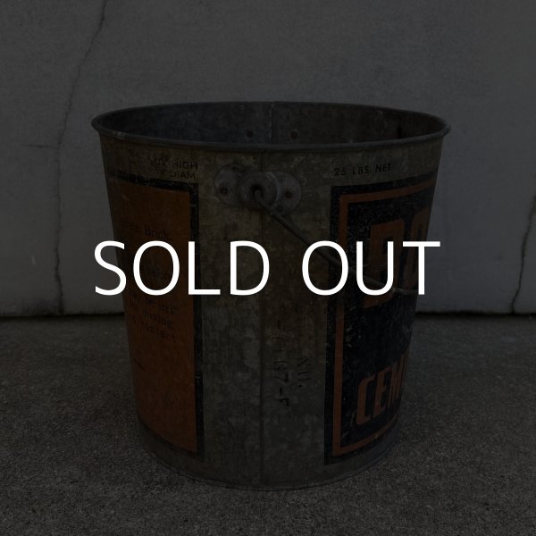 画像3: VINTAGE ANTIQUE BONDEX CEMENT PAINT BUCKET ヴィンテージ アンティーク セメントペイント バケツ / 缶 インダストリアル アドバタイジング ブリキ ディスプレイ 企業物 店舗什器 アメリカ (3)