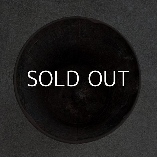 画像5: VINTAGE ANTIQUE TRASH CAN BUCKET ヴィンテージ アンティーク ゴミ箱 ダストボックス バケツ / 缶 インダストリアル 収納 カーキ 店舗什器 アメリカ (2) (5)