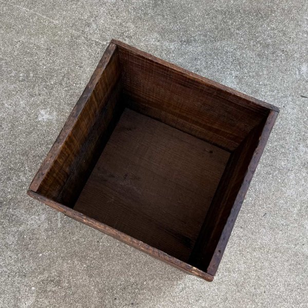 画像6: VINTAGE ANTIQUE WOOD CRATE WOODEN BOX SHELL ヴィンテージ アンティーク シェル ウッドボックス 木箱 /  コレクタブル アドバタイジング モーター系 ガレージ インテリア ケース 収納 店舗什器 企業物 アメリカ USA  (6)